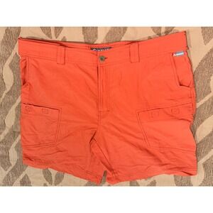 SIMMS Shorts Orange Fishing Performance Outdoor Hiking Mens XL